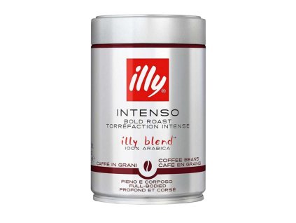 illy espresso intenso zrnková káva v plechovce 250g