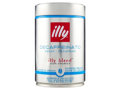 Illy 100% Arabica Bezkofeinová Zrnková Káva 250g