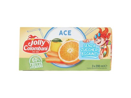 Jolly Colombani džús ACE bez cukru 200ml x3