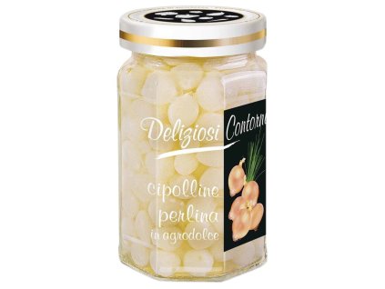 Deliziosi Contorni Perlová Cibuľa V Sladkokyslej Omáčke - 290gr