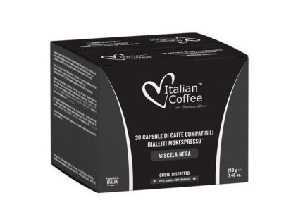Italian Coffee Kompatibilní Kapsle Bialetti Black - 30x