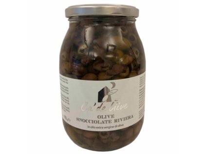 Ca' De Uive Vykostkované Olivy Riviera - 950g