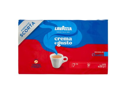 Lavazza Crema A Klasická Chuť Classic Sila 7 - 250gr X6