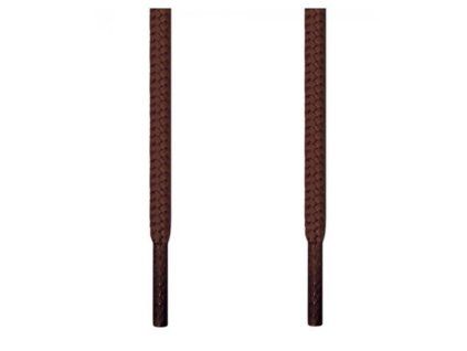 Tkaničky do obuvi kulaté hnědé 90 cm