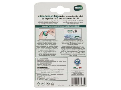 ASSORBIODORI PER FRIGO IN GEL X1