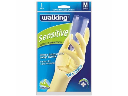 Walking Sensitive Saténová Rukavica Veľkosť M - 1ks