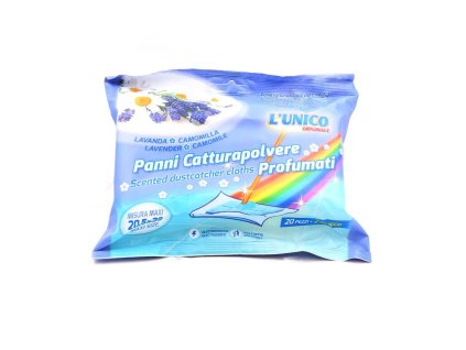 L´Unico utěrky na prach s levandulí 20 ks + 2 ks