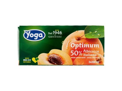 Yoga Marhuľová Šťava V Tehličke - 20cl X3