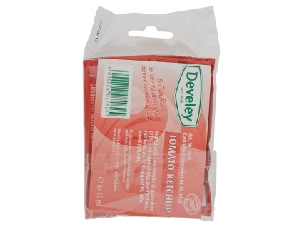 Develey Kečup Na Jedno Použitie - 15ml X6