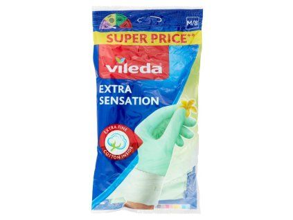 Ochranné rukavice Vileda Extra Sensation M/8 1 ks