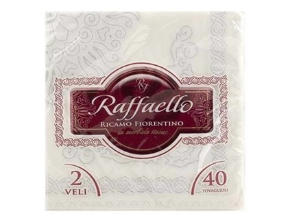 Raffaello bílé dvouvrstvé ubrousky 40 ks