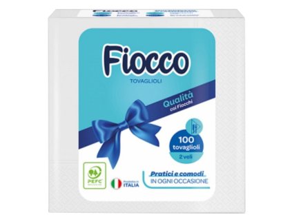 Fiocco bílé ubrousky, 100 ks