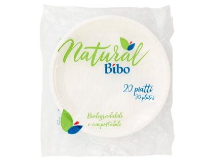 Bibo biokompostovateľné dezertné taniere 17cm priem. 20ks