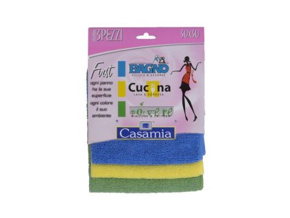 Mikrovláknová utěrka Casamia (30x30) 3 ks