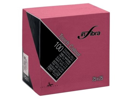 Infibra servítky dvojvrstvové bordové 100 ks