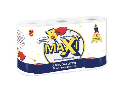 Maxi třívrstvá kuchyňská role, 3 ks