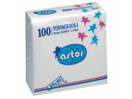 Dvouvrstvé ubrousky Astor, 100 ks