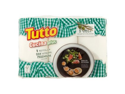 Tutto Kuchynský A.Tutto Plus 3 Rolky - 3 Vrstvový - 75 Listov -