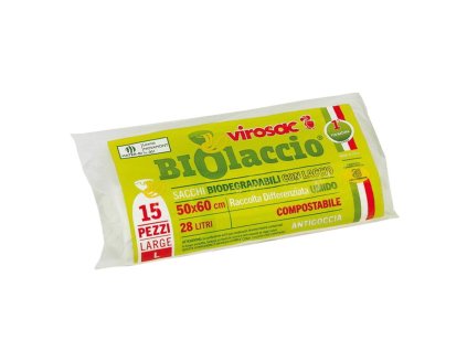 Lacciosac ekologické biologicky rozložiteľné vrecia so šnúrkami 15ks