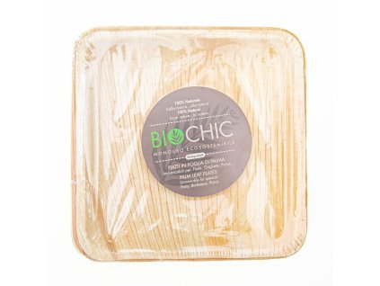 GNB eko štvorcové taniere z palmových listov 20cm 6ks