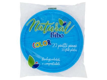 Bibo jednorázové BIO tanieriky 20ks modré