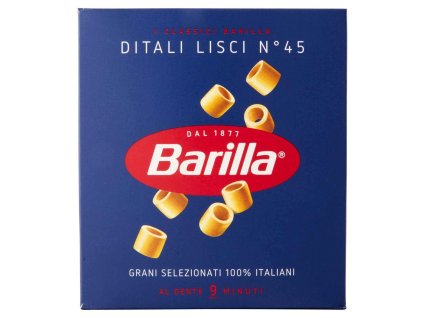 Barilla semolinové těstoviny Ditali Lisci n.45 500g