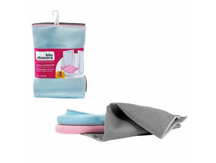 Blu dimora hadříky na sklo 3 ks