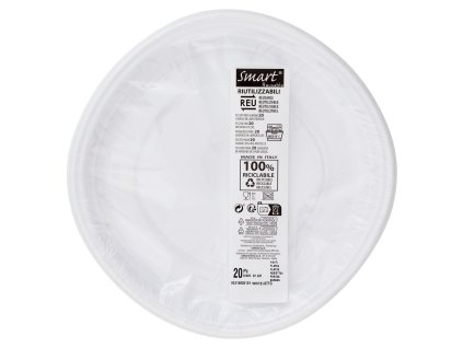 Jednorázové talíře Smart 22 cm, 20 ks