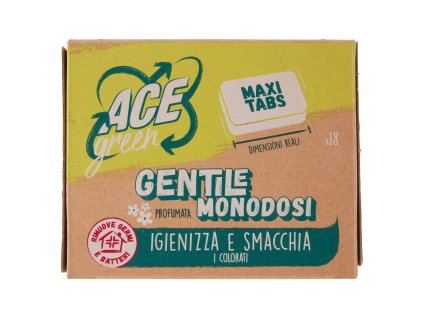 Ace Zelené Bielidlo Dezinfikuje A Odstraňuje Škvrny Na Farbách - 18 tabl.x