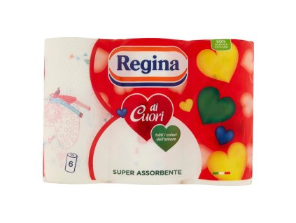 ASCIUGATUTTO REGINA DI CUORI 6 ROTOLI