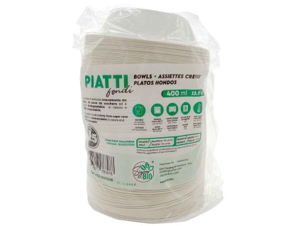 Misky Signor Bio 180 ml vyrobené z bagasy, 125 ks