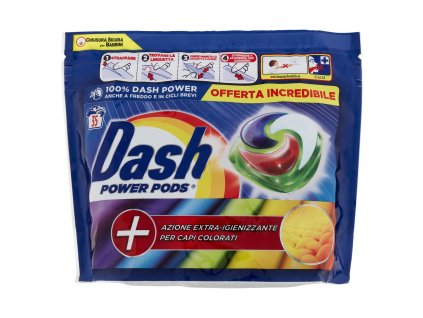 Dash Gel kapsle na odstraňování skvrn z bílého a barevného prádla 19 kapslí, 488,3 g