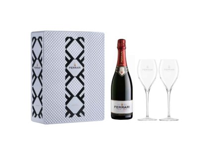 Ferrari Trento DOC Semi Sec Confezione 2 Calici 750 ml