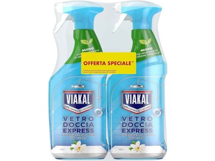 Viakal Čistaci prostriedok na sklo v sprch.kútoch 2x720ml