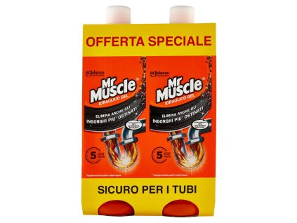Mr Muscle Gél na čistenie potrubia 2x1l
