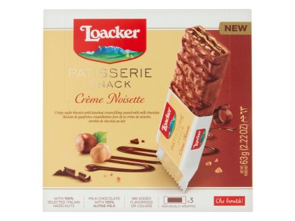 Loacker Patisserie Snack Noisette - 21g X3