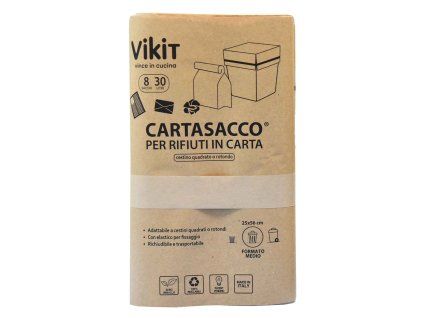 Papírové pytle 30 l, 8 ks (25x56)