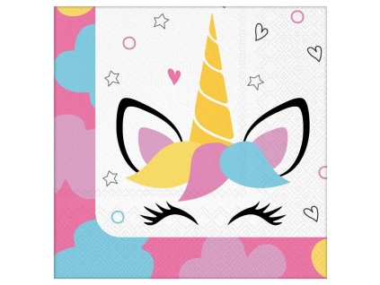 Dvouvrstvé ubrousky Party, Unicorn 20 ks