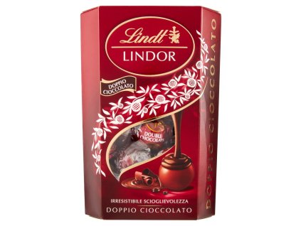 Lindt Lindor čokoládové pralinky s dvojitou čokoládou 200g