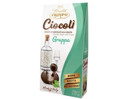Crispo čokoládové pralinky čokoládové pralinky s likérovou príchuťou grappa 100g
