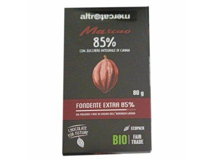 Mascao extra tmavá čokoláda 85 % 80 g BIO