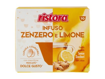 Čaj Ristora zázvorový s citronem, kapsle Dolce Gusto, 10 ks