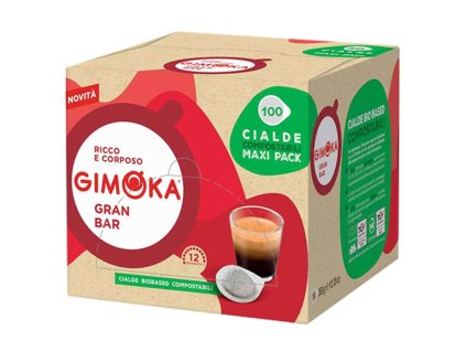 Kapsle Gimoka ve filtračním papíru Gran Bar, 100 ks