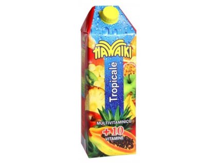 Hawaiki Tropický Džús A Multivitamínové Tetra Balenie - 1lt