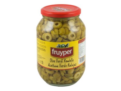 Fruyper nakrájené zelené olivy 830 g