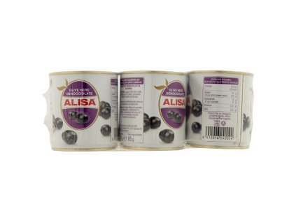 Alisa čierne olivy bez kôstky 3 x 200 g