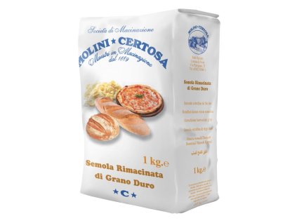 Mouka z tvrdé pšenice Molini Certosa semola rimacinata di grano duro 1 kg