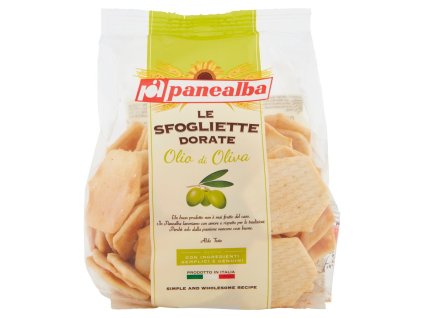 Panealba chrumkavé talianske sfogliette s olivovým olejom 180g