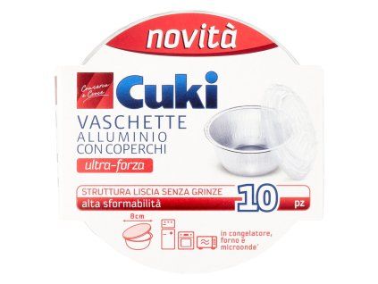 Cuki hliníková forma s víkem, 10 ks