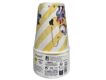 Papírové kelímky 250 ml minioni 8 ks
